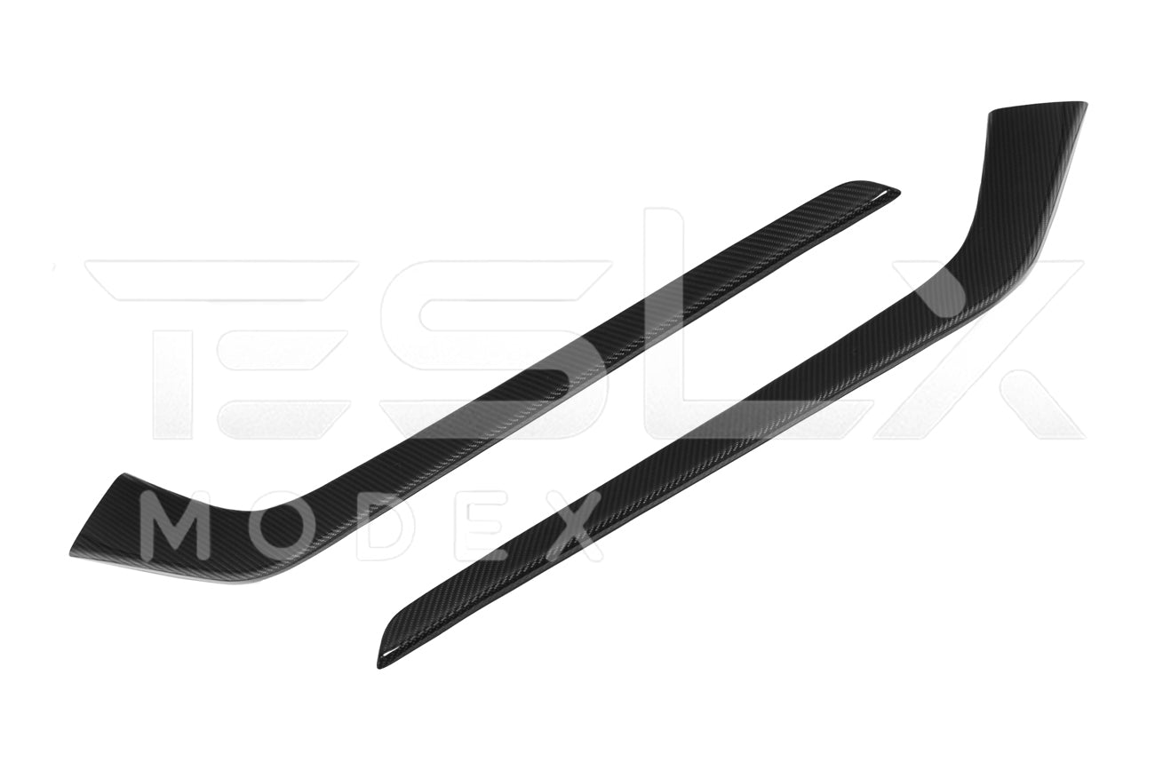 Tesla Model 3 Model Y Carbon Fiber Interior Center Console Shift Side Covers 2020-2025