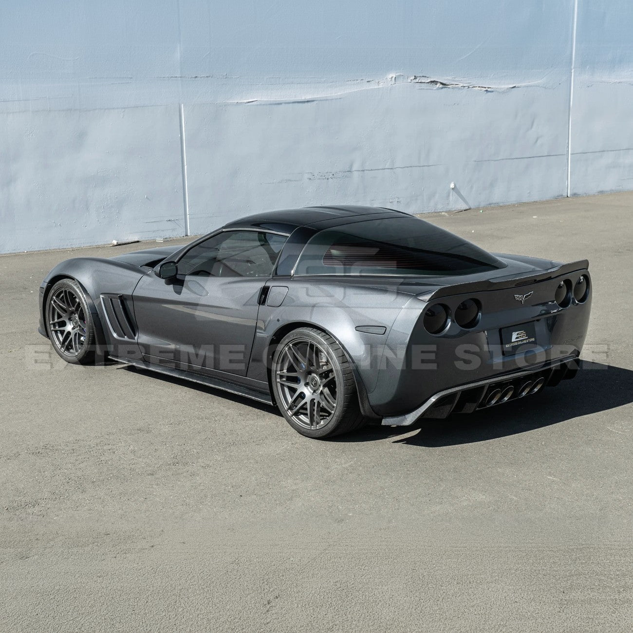 Corvette C6 Z06 ZR1 Dry Carbon Fiber Splash Guard Mud Flaps 2005-2013