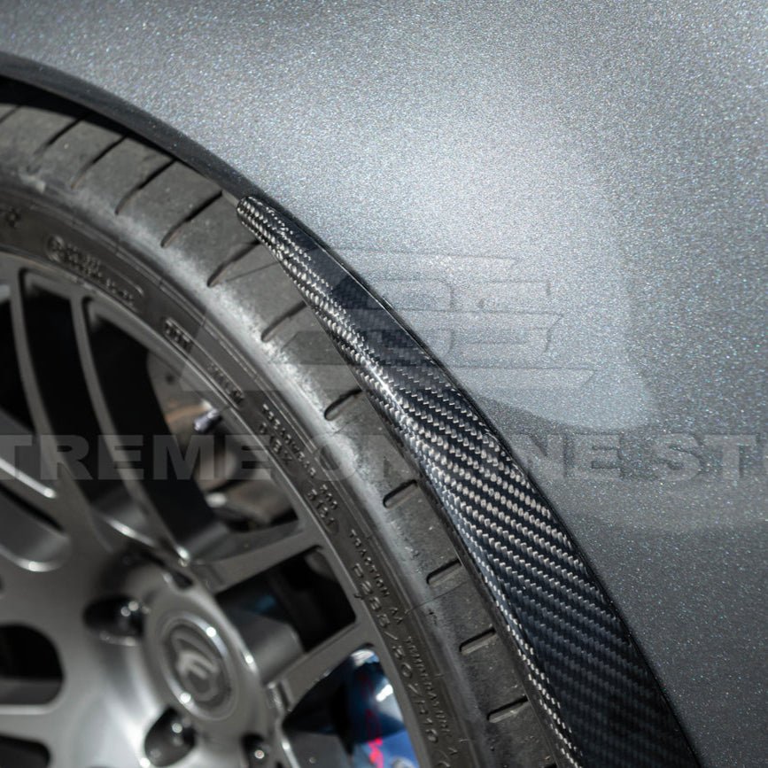 Corvette C6 Z06 ZR1 Dry Carbon Fiber Splash Guard Mud Flaps 2005-2013