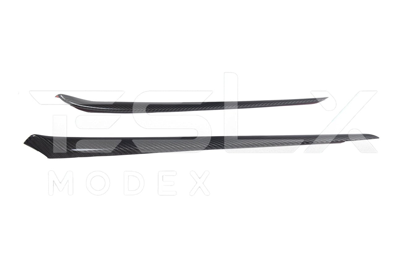 Tesla Model 3 Model Y Carbon Fiber Interior Door Trim Panel Cover 2020-2024
