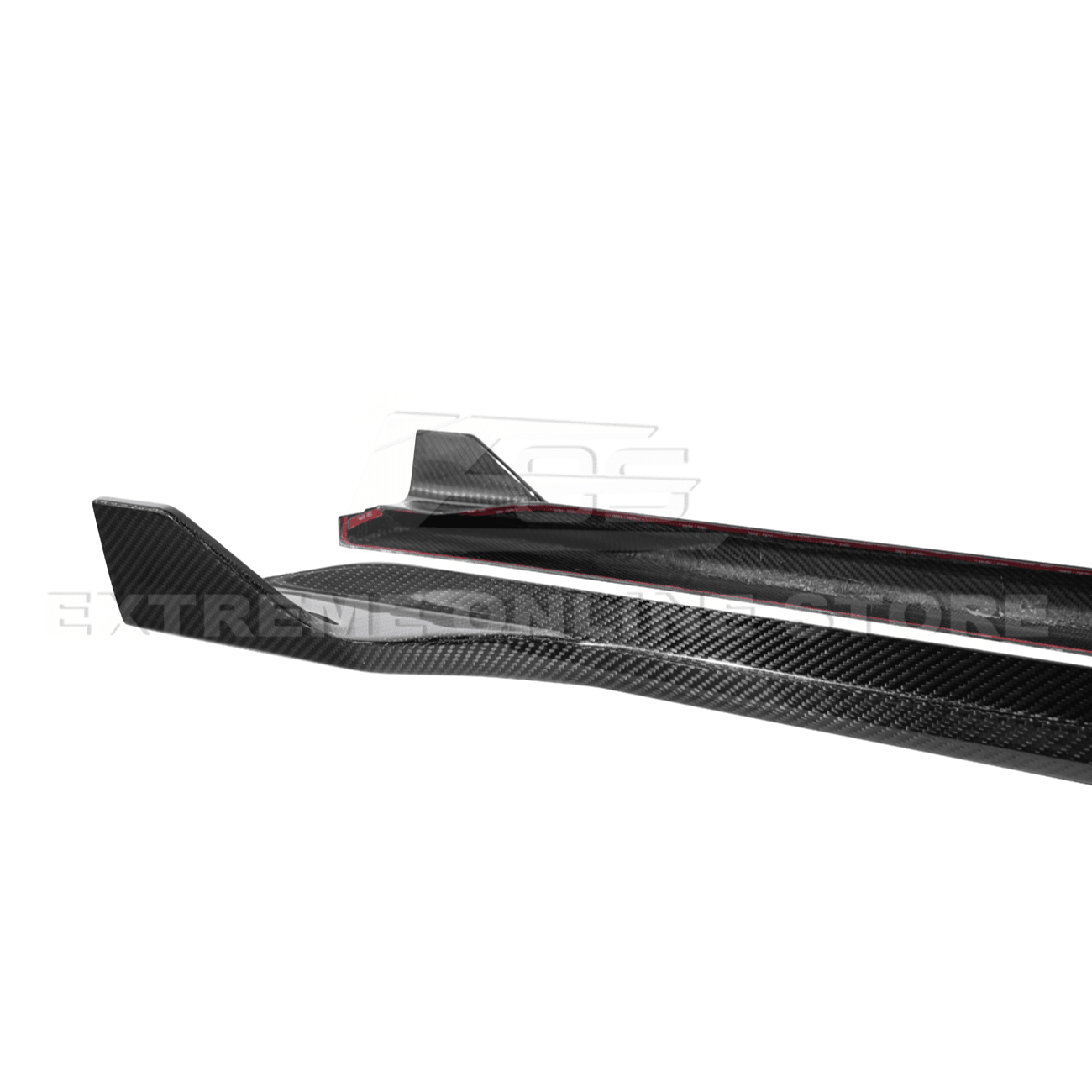 Ford Mustang Carbon Fiber Side Skirts Extension S650 2024-Up