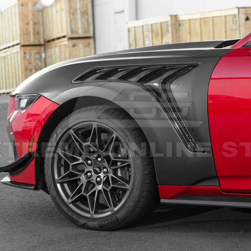 Ford Mustang S650 GTD Style Carbon Fiber Front Side Vented Fenders 2024-Present