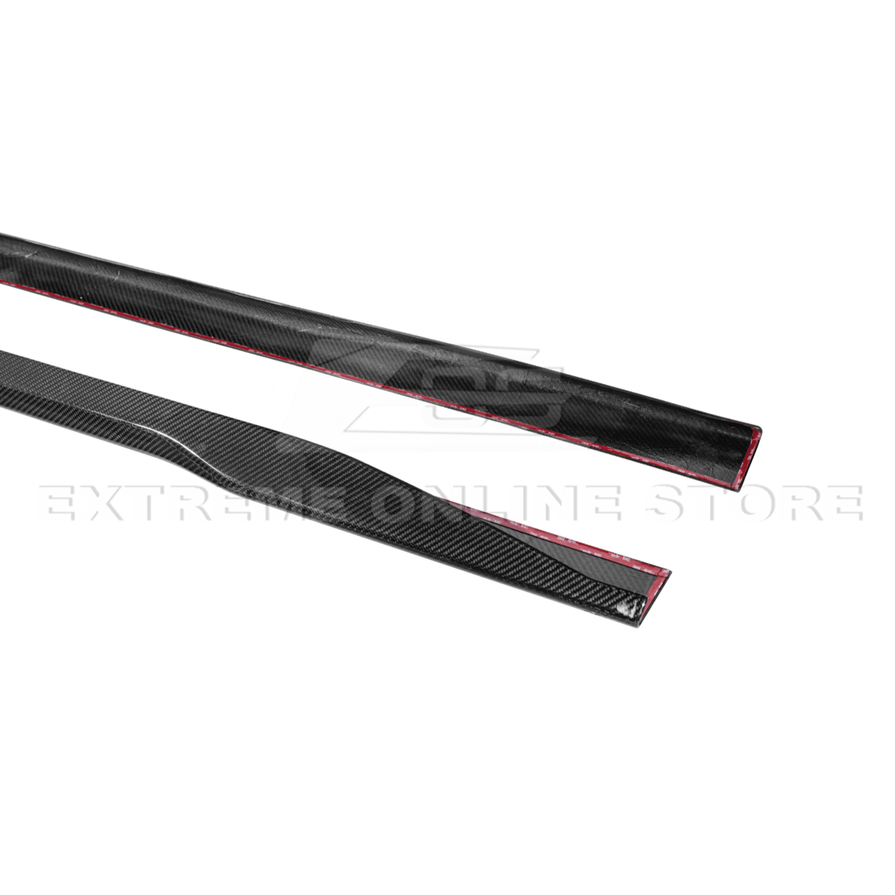 Ford Mustang Carbon Fiber Side Skirts Extension S650 2024-Up