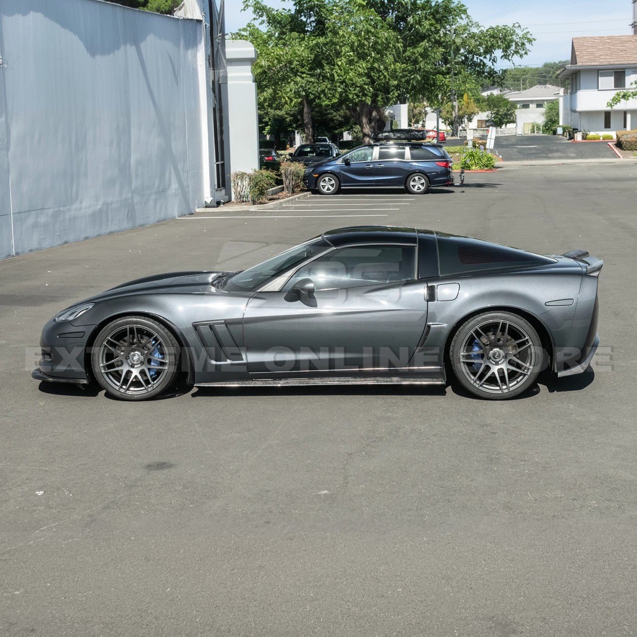 Corvette C6 Z06 ZR1 Dry Carbon Fiber Splash Guard Mud Flaps 2005-2013