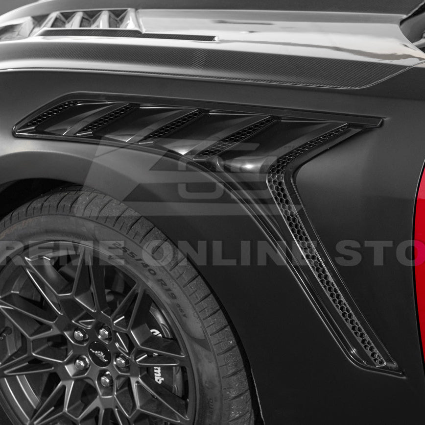Ford Mustang S650 GTD Style Carbon Fiber Front Side Vented Fenders 2024-Present