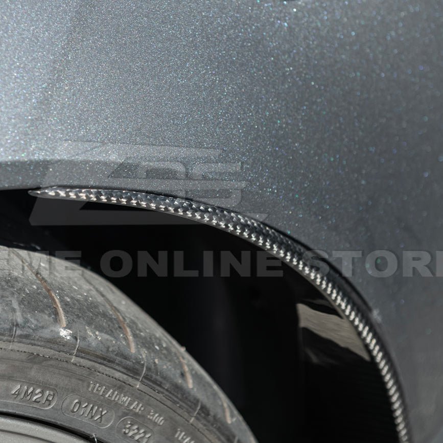 Corvette C6 Z06 ZR1 Dry Carbon Fiber Splash Guard Mud Flaps 2005-2013