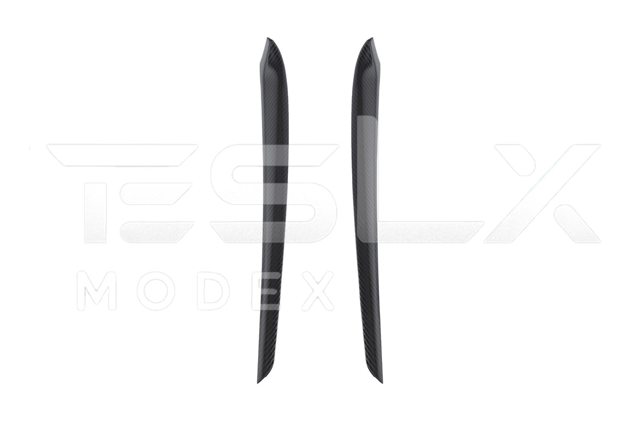 Tesla Model 3 Model Y Carbon Fiber Interior Door Trim Panel Cover 2020-2024