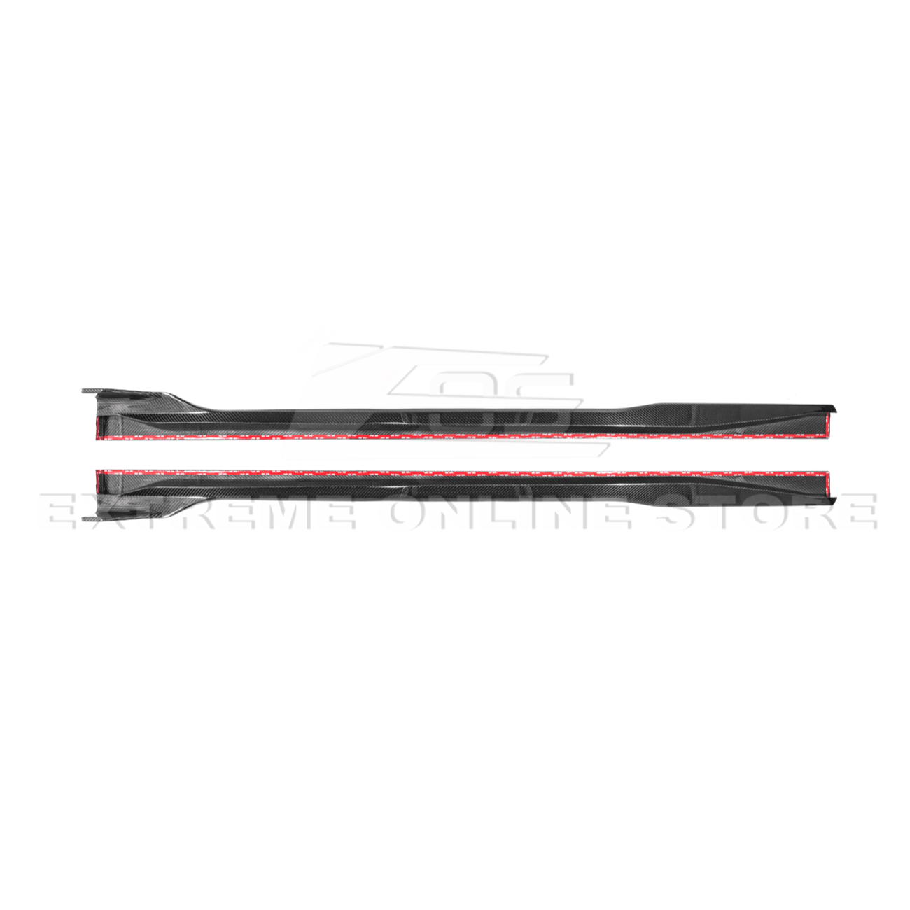 Ford Mustang Carbon Fiber Side Skirts Extension S650 2024-Up