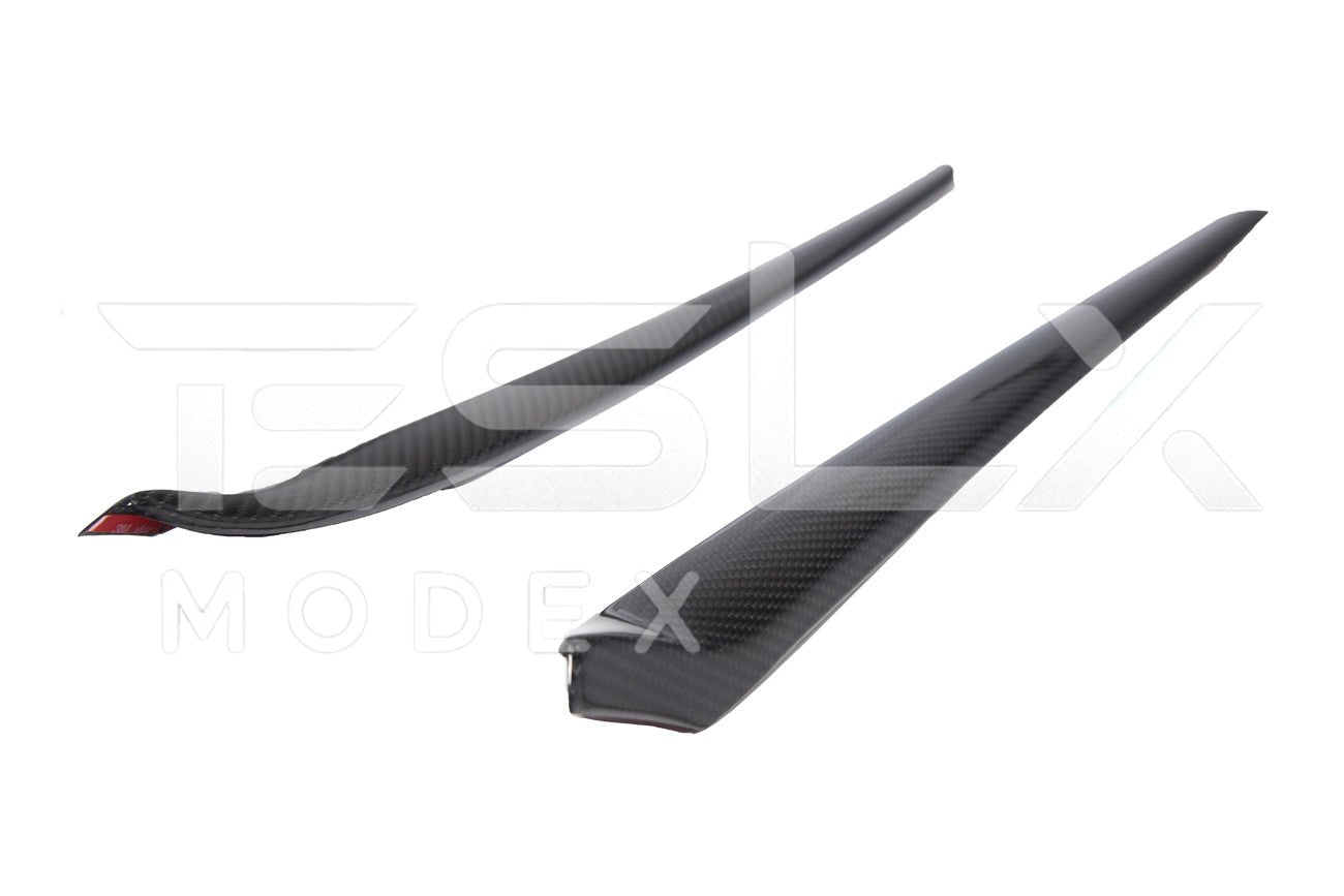 Tesla Model 3 Model Y Carbon Fiber Interior Door Trim Panel Cover 2020-2024