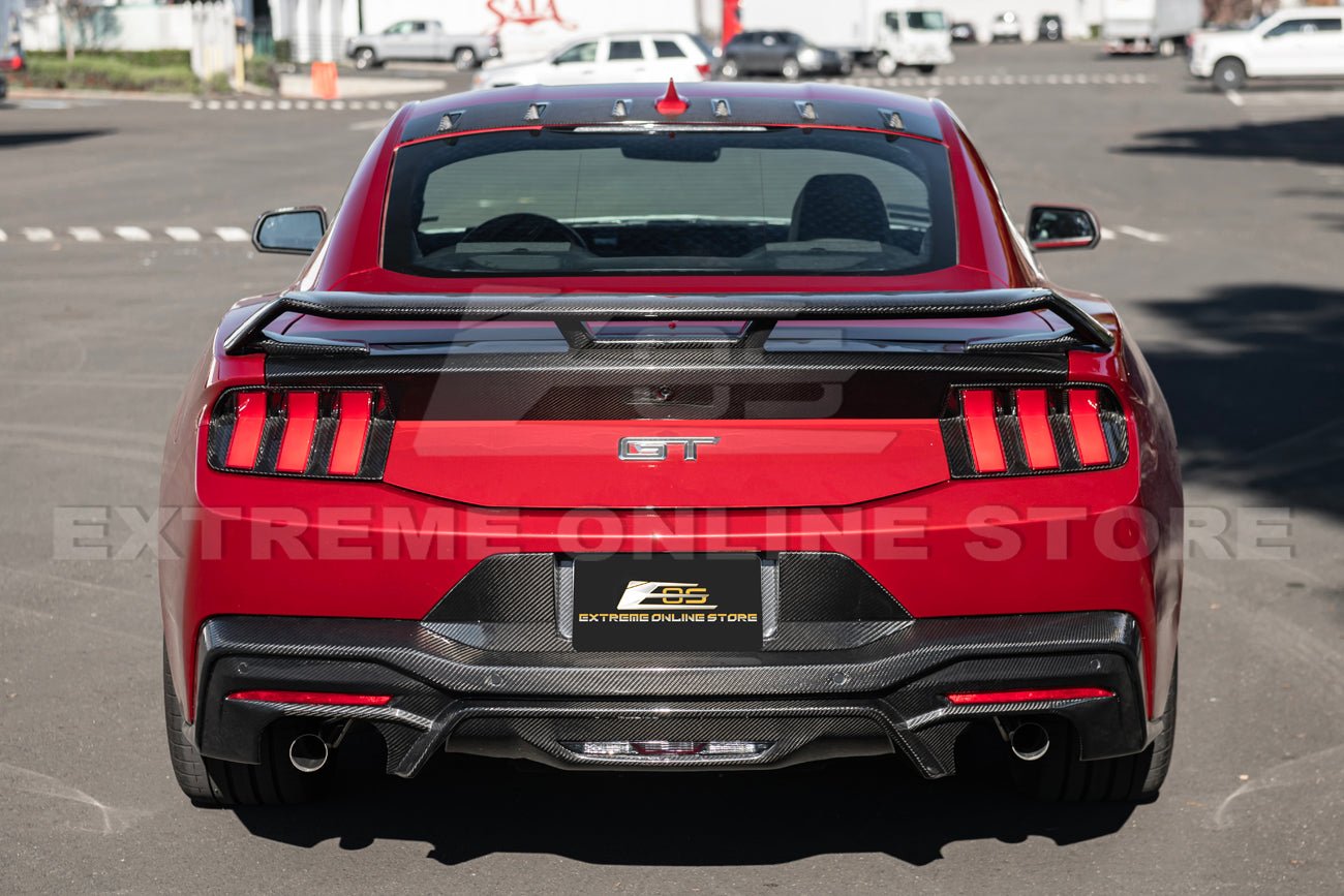 Ford Mustang S650 GT Performance Style Carbon Fiber Rear Trunk Lid Wing Spoiler 2024-Up