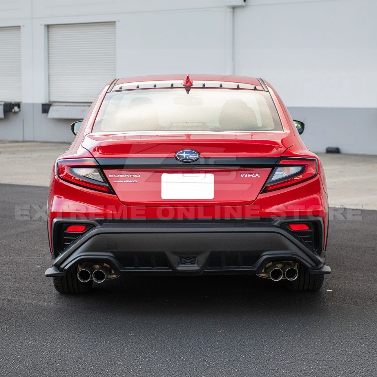 Subaru WRX VB Performance Style Matte Gloss Carbon Rear Bumper Apron Lip Splitter 2022-Up