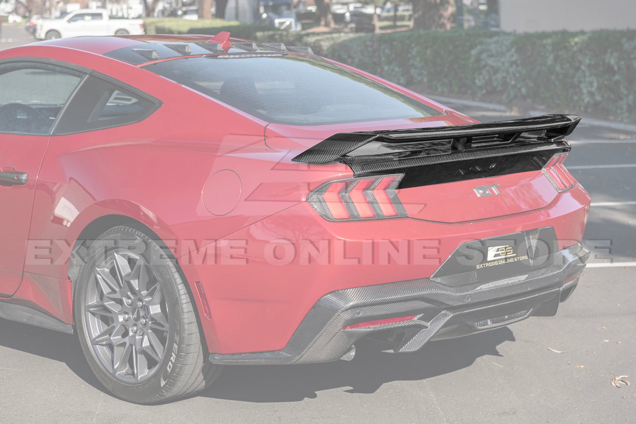 Ford Mustang S650 GT Performance Style Carbon Fiber Rear Trunk Lid Wing Spoiler 2024-Up