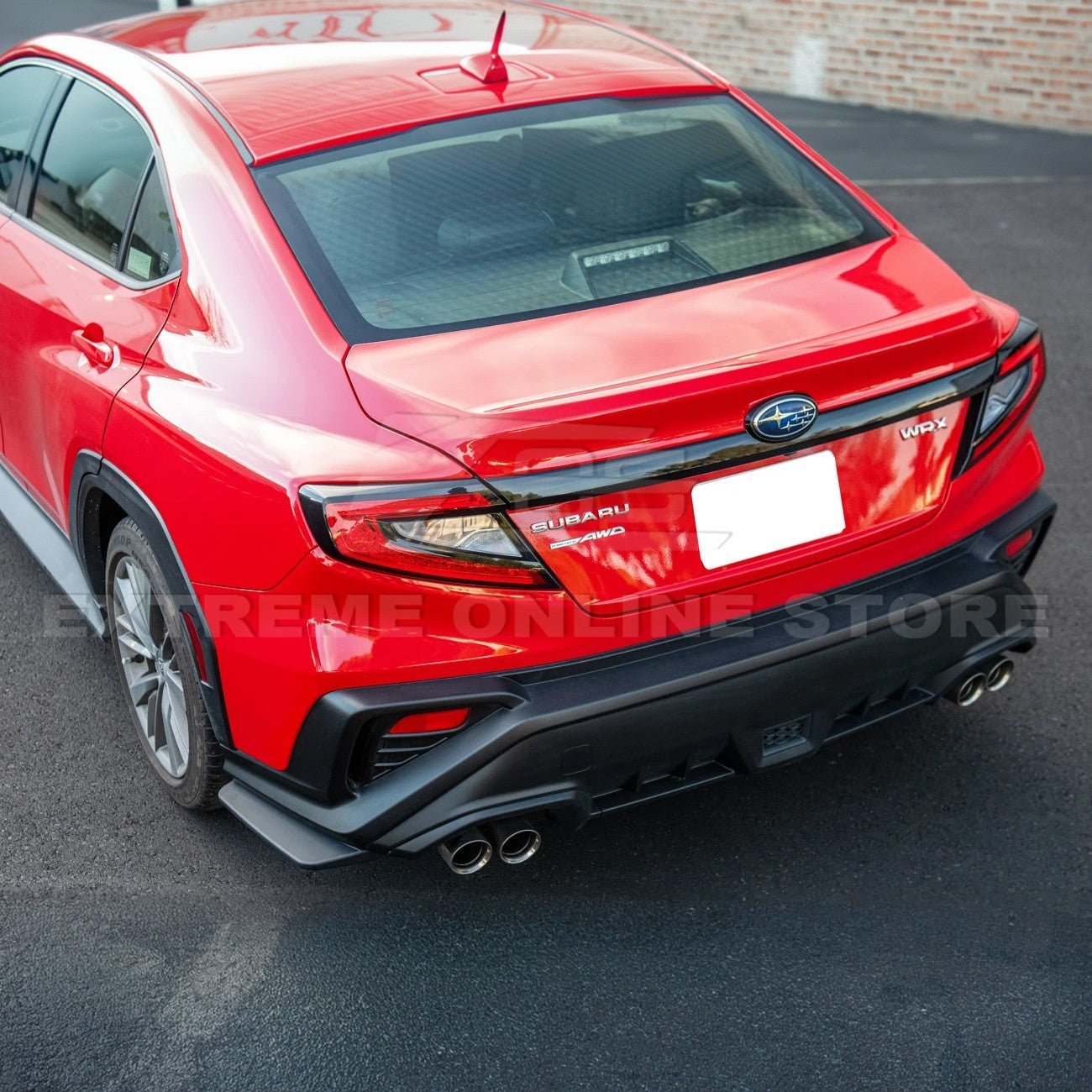 Subaru WRX VB Performance Style Matte Gloss Carbon Rear Bumper Apron Lip Splitter 2022-Up