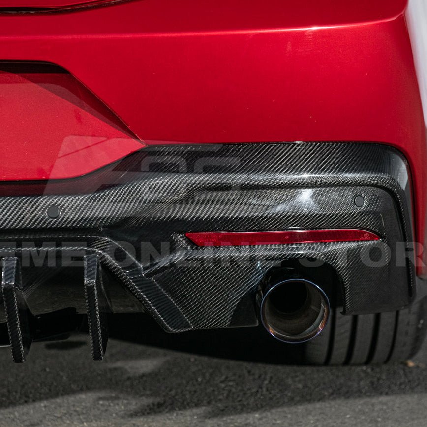 Ford Mustang S650 V2 Carbon Fiber Rear Bumper Dual Tip Diffuser 2024-Up