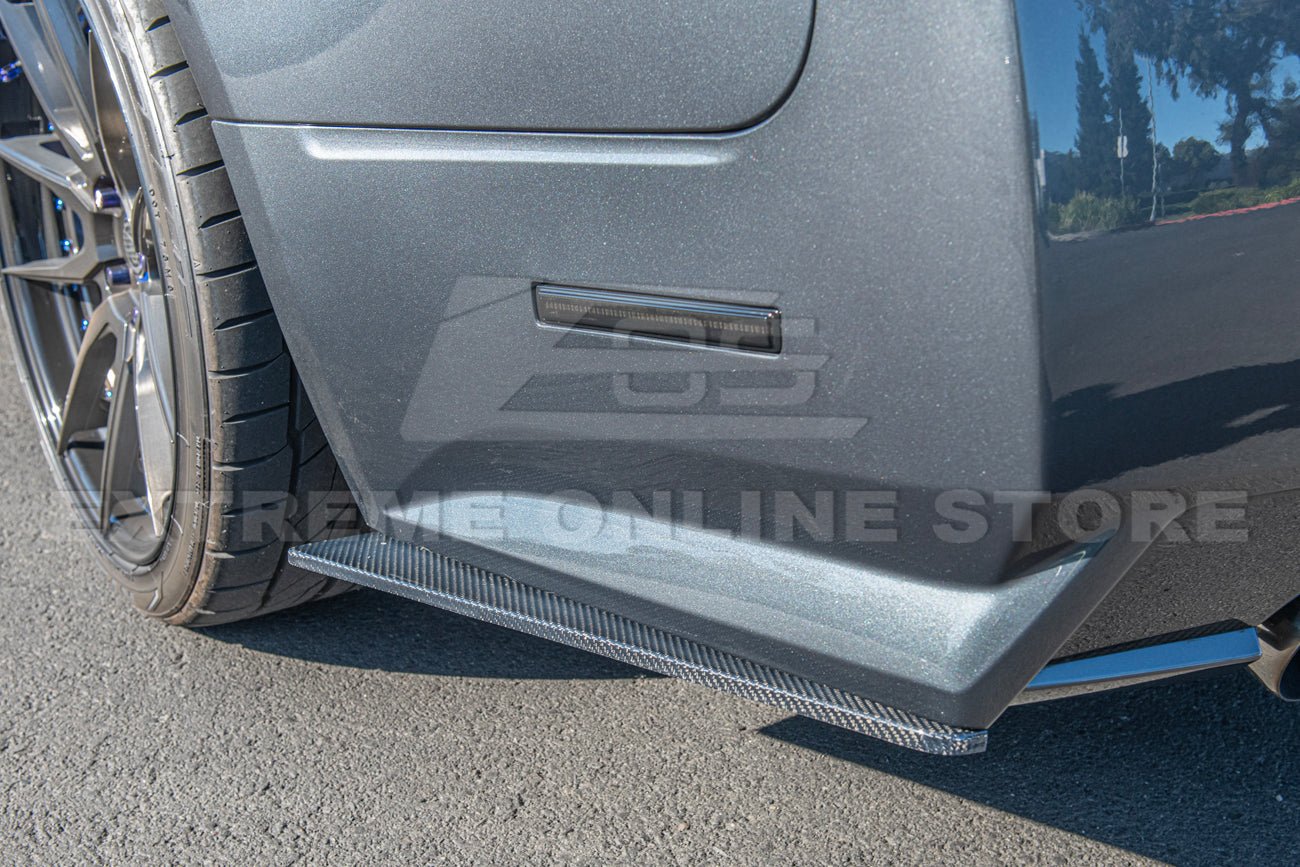 Cadillac CTS-V Sedan V2 EOS Performance Style Dry Carbon Fiber Rear Apron Valance Lip 2009-2015