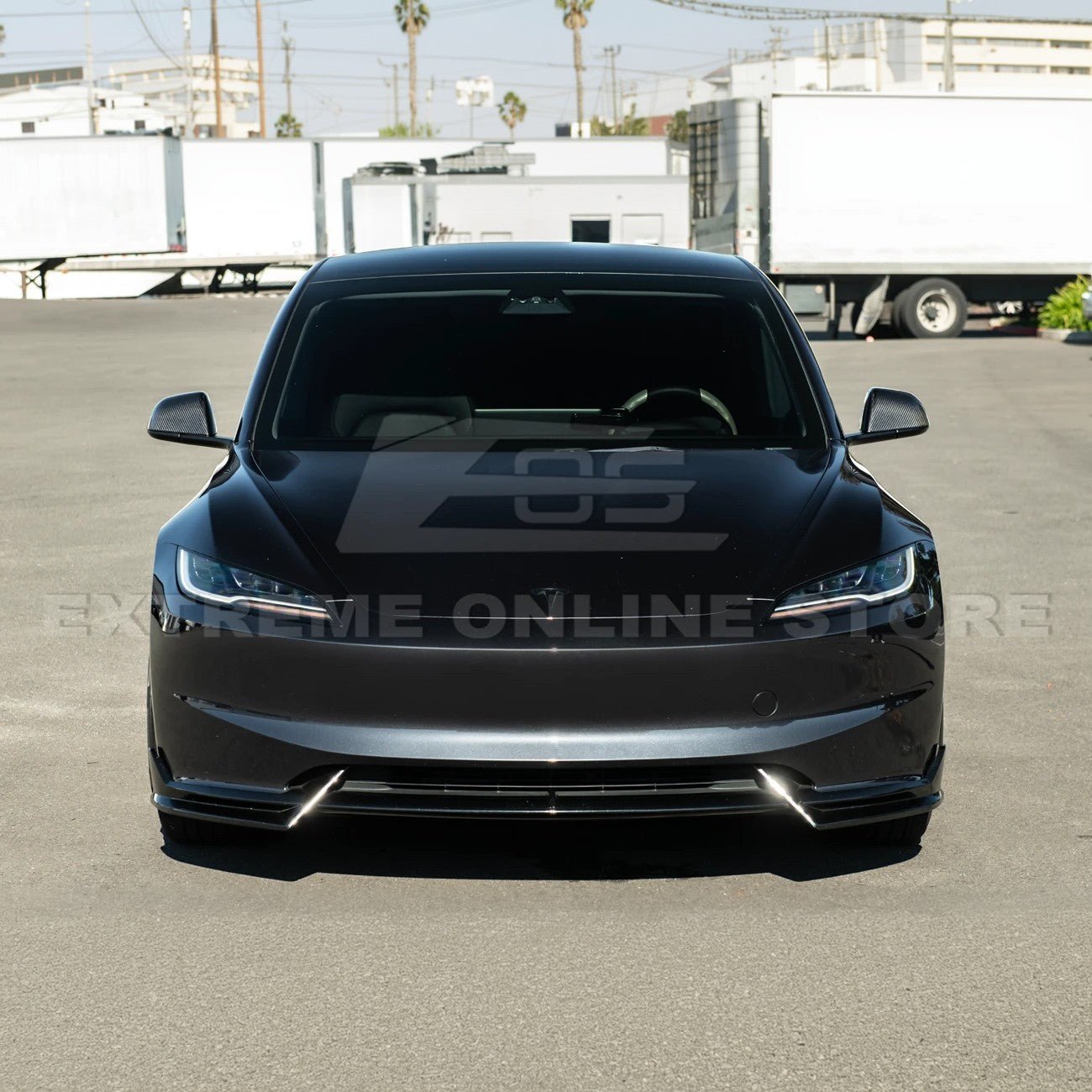 Tesla Model 3 Dry Carbon Fiber Tape On Side Mirror Cap Covers Pair 2024-Up
