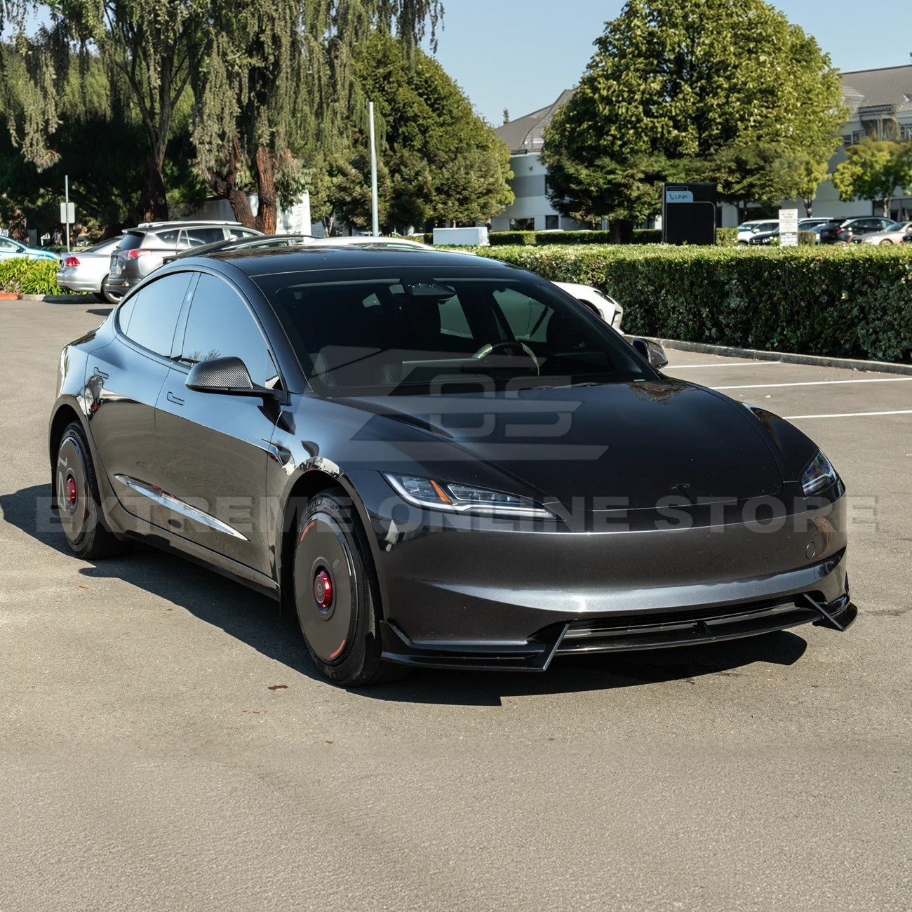 Tesla Model 3 Dry Carbon Fiber Tape On Side Mirror Cap Covers Pair 2024-Up