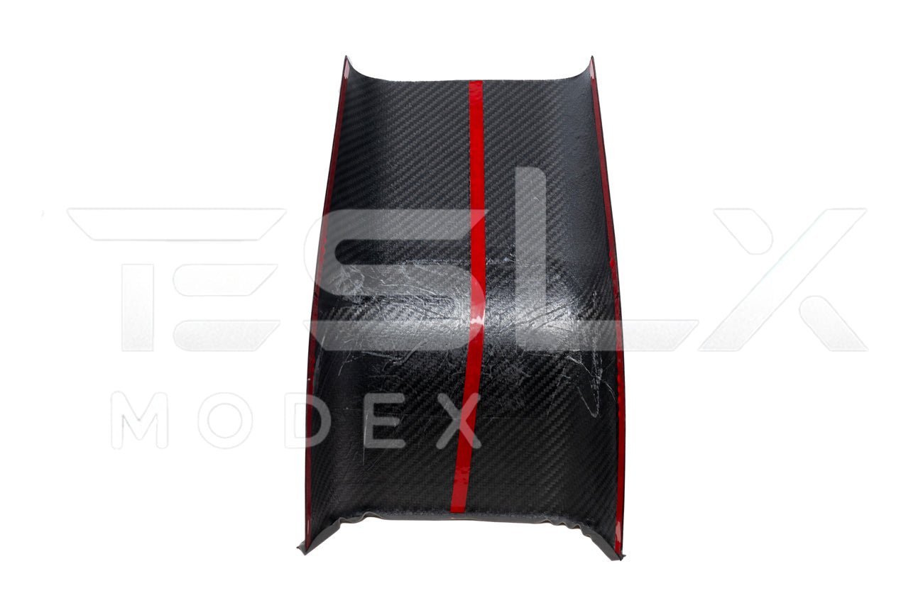 Tesla Model 3 Model Y Carbon Fiber Interior Rear Anti Kick Plate Cover 2020-2024