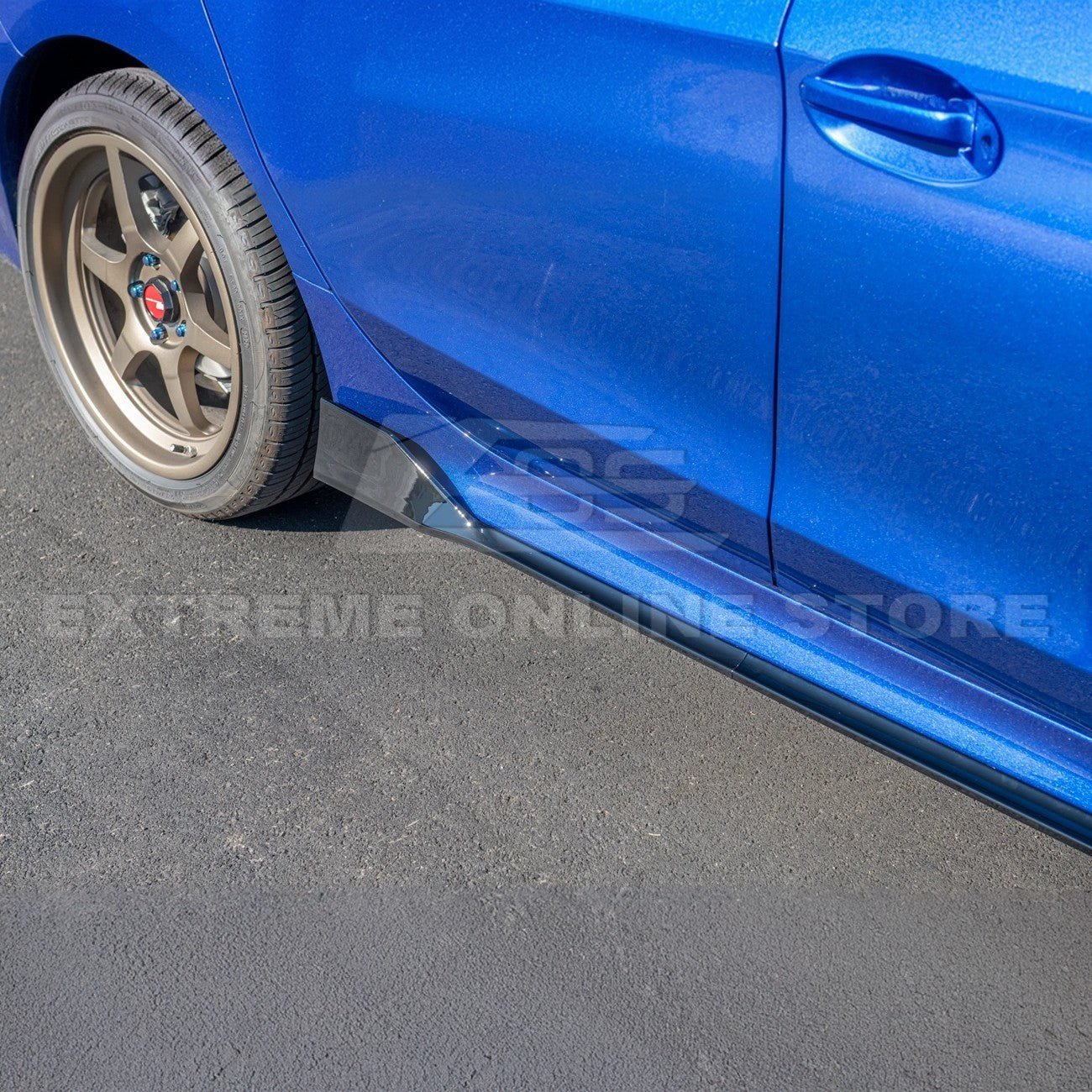 Honda Civic FE Type R Style Gloss Black Side Skirts 2022-Up