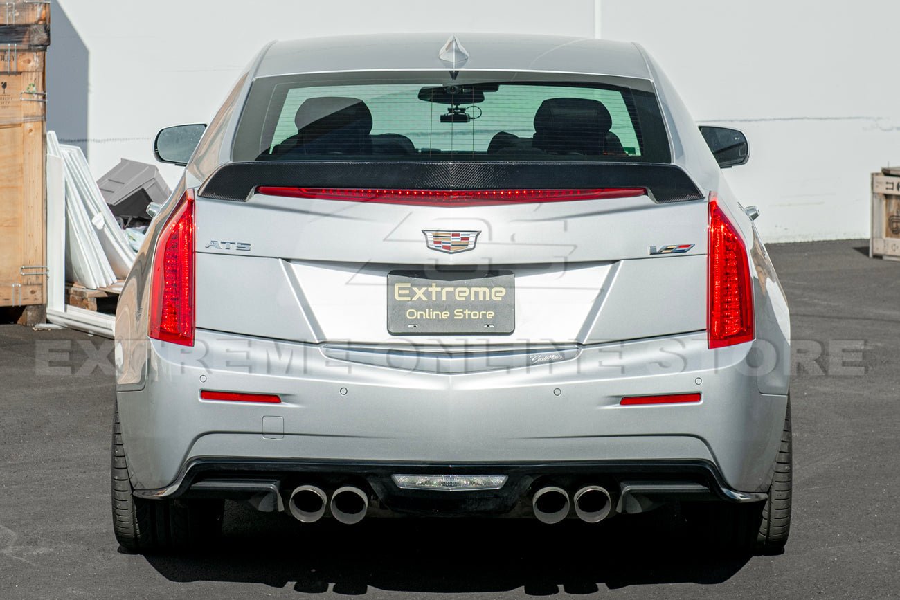 Cadillac ATS-V Alpha Carbon Fiber Wickerbill Rear Trunk Spoiler 2016-2019