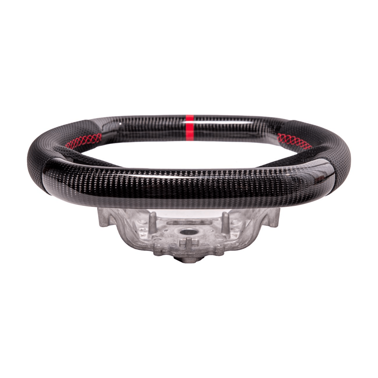 Chevrolet Corvette C8 Carbon Fiber Steering Wheel Perforated Leather Red Stripe 2020-2026