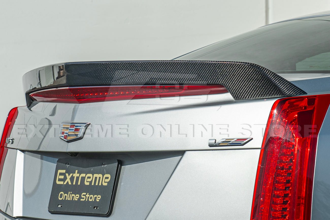 Cadillac ATS-V Alpha Carbon Fiber Wickerbill Rear Trunk Spoiler 2016-2019