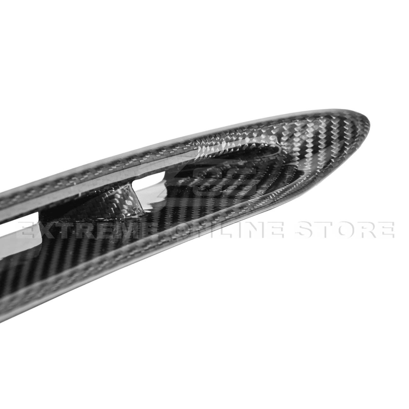 Ford Mustang S550 GT350 Style Dry Carbon Fiber Front Fender Vent Cover 2015-2020
