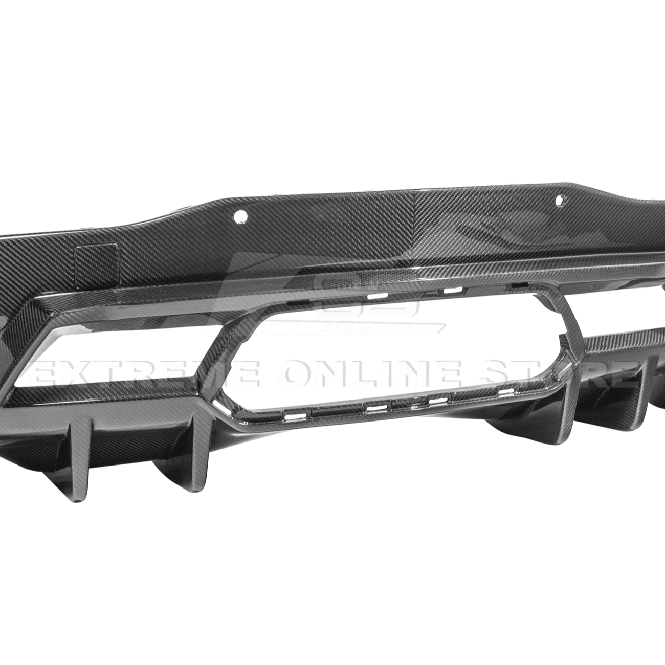 Chevrolet Corvette C8 Z06 EOS Performance Dry Carbon Fiber Rear Bumper Finned Diffuser 2023-Present