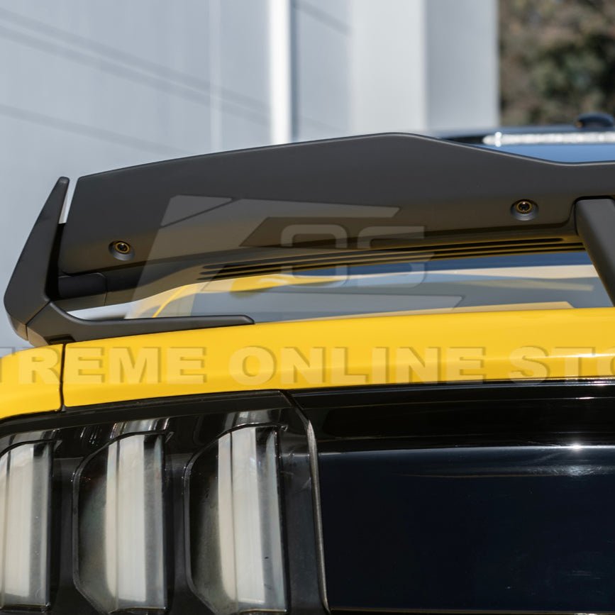 Ford Mustang S550 Dark Horse Style Black Rear Trunk Lid Wing Spoiler with Wickerbill 2015-2023