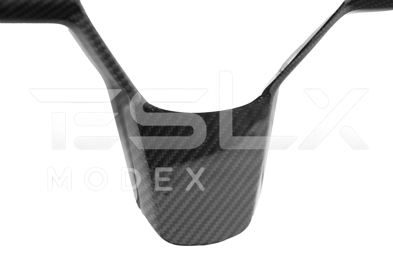 Tesla Model 3 Model Y Carbon Fiber Interior Steering Wheel Cover 2020-2024