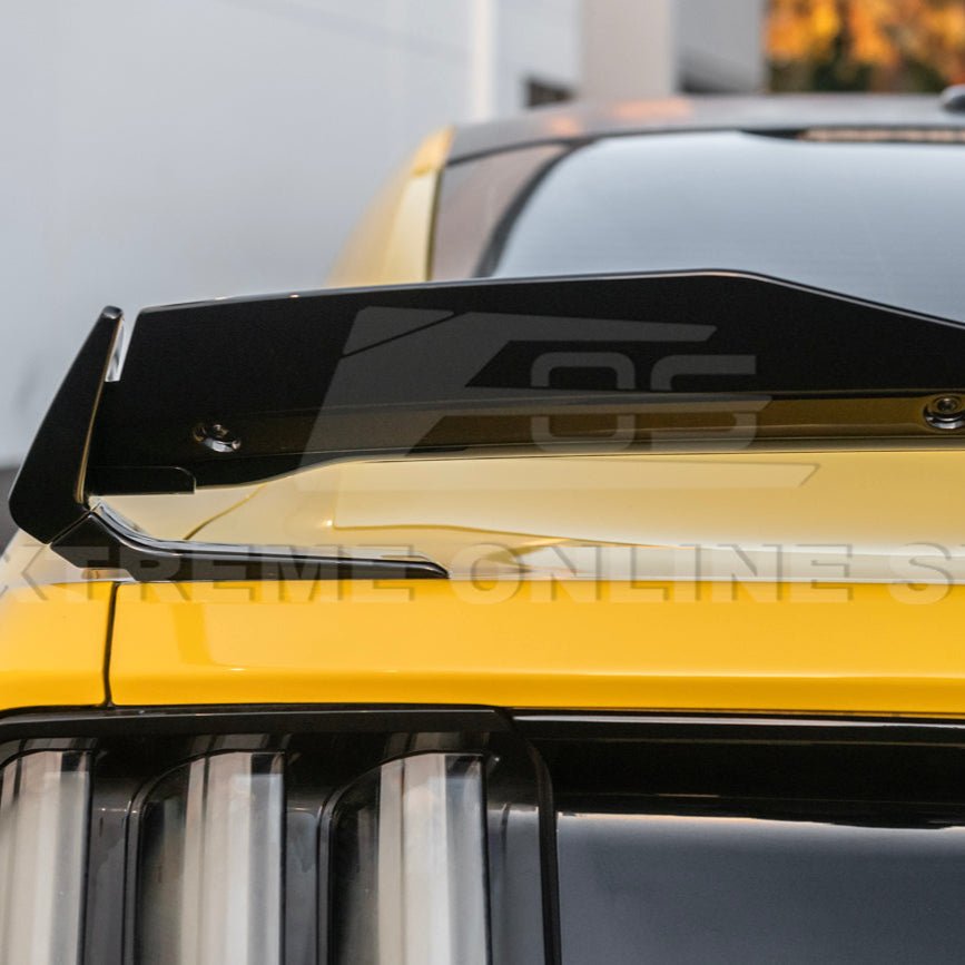 Ford Mustang S550 Dark Horse Style Black Rear Trunk Lid Wing Spoiler with Wickerbill 2015-2023