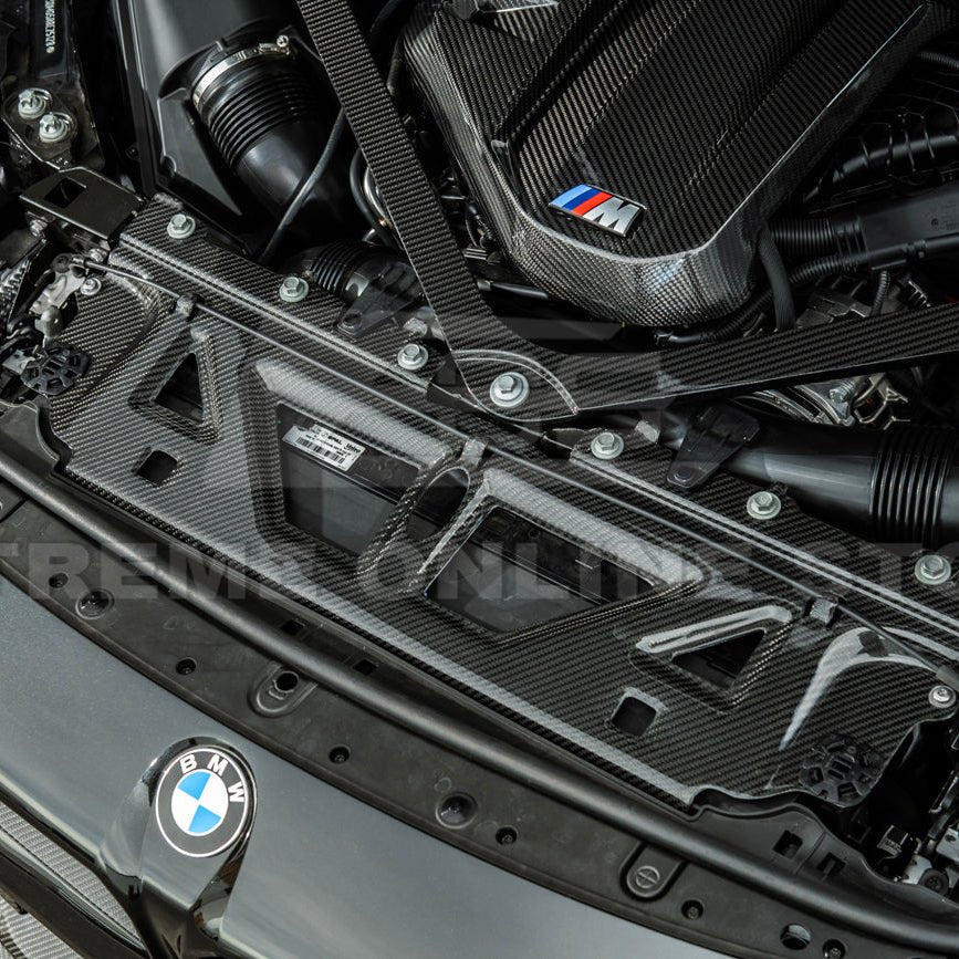 BMW G8X Dry Carbon Fiber Water Tank Radiating Plate Cover Trim 2021-Up
