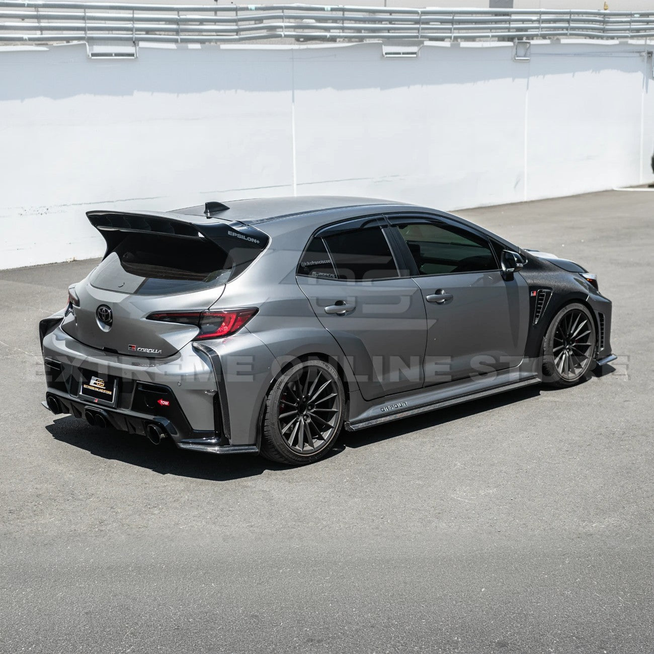 Toyota Corolla GR Style Carbon Fiber Front Lip Side Skirts Rear Apron Kit 2025-Up