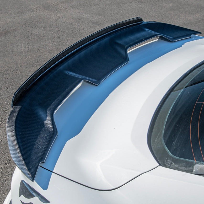 Ford Mustang S550 GT500 Wickerbill Style Carbon Fiber Rear Spoiler 2015-2023