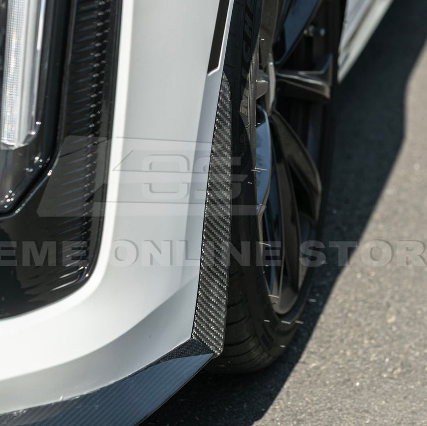 Cadillac CT4-V Blackwing Carbon Fiber Front Splitter Side Wheel Arch 2020-Up
