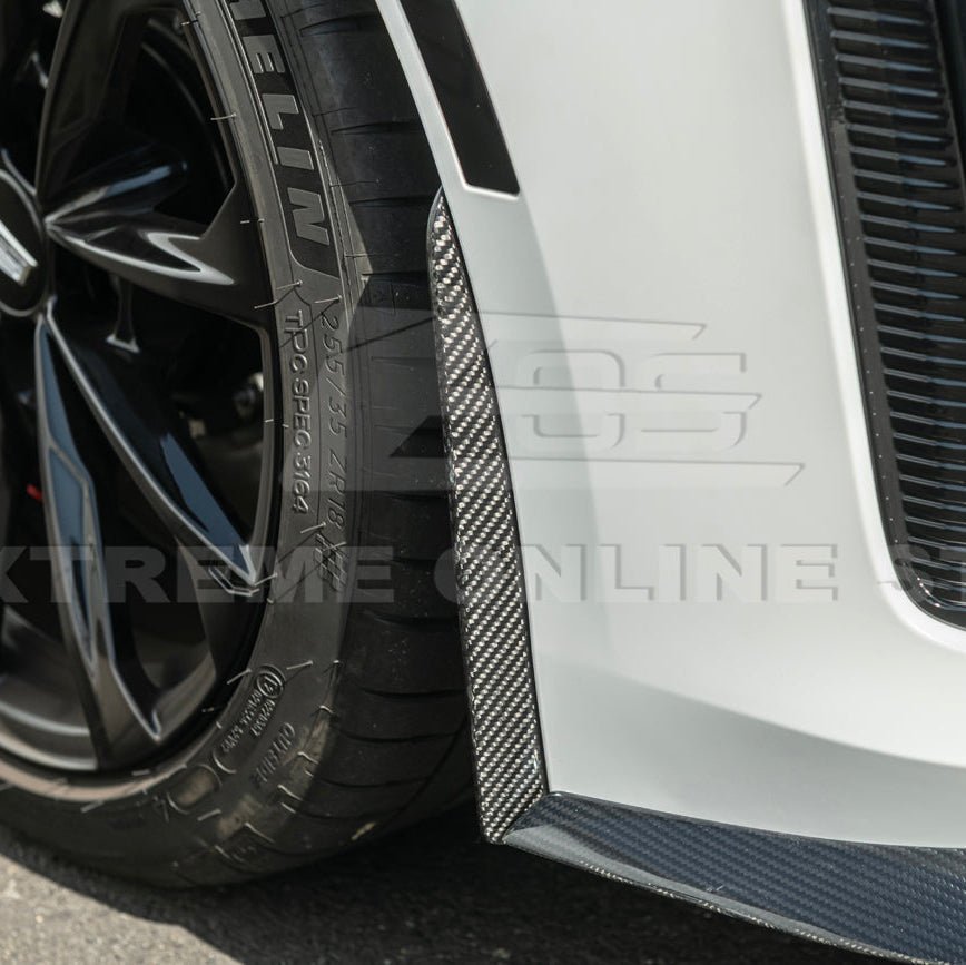 Cadillac CT4-V Blackwing Carbon Fiber Front Splitter Side Wheel Arch 2020-Up