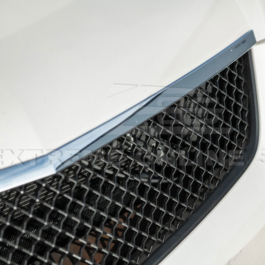 Cadillac CTS-V Diamond Mesh Badgeless Front Upper Lower Grille Set Matte Black 2009-2015