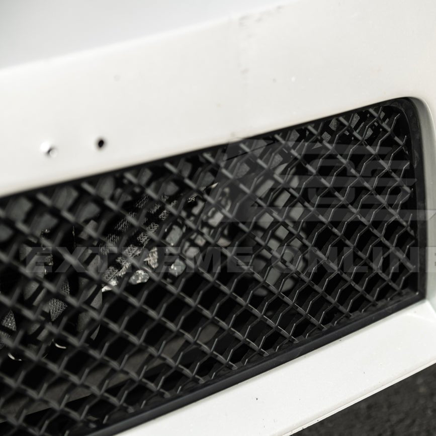 Cadillac CTS-V Diamond Mesh Badgeless Front Upper Lower Grille Set Matte Black 2009-2015