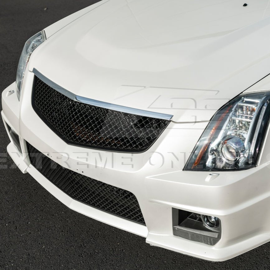 Cadillac CTS-V Factory Style Gloss Black Upper Badgeless Grille 2009-2015