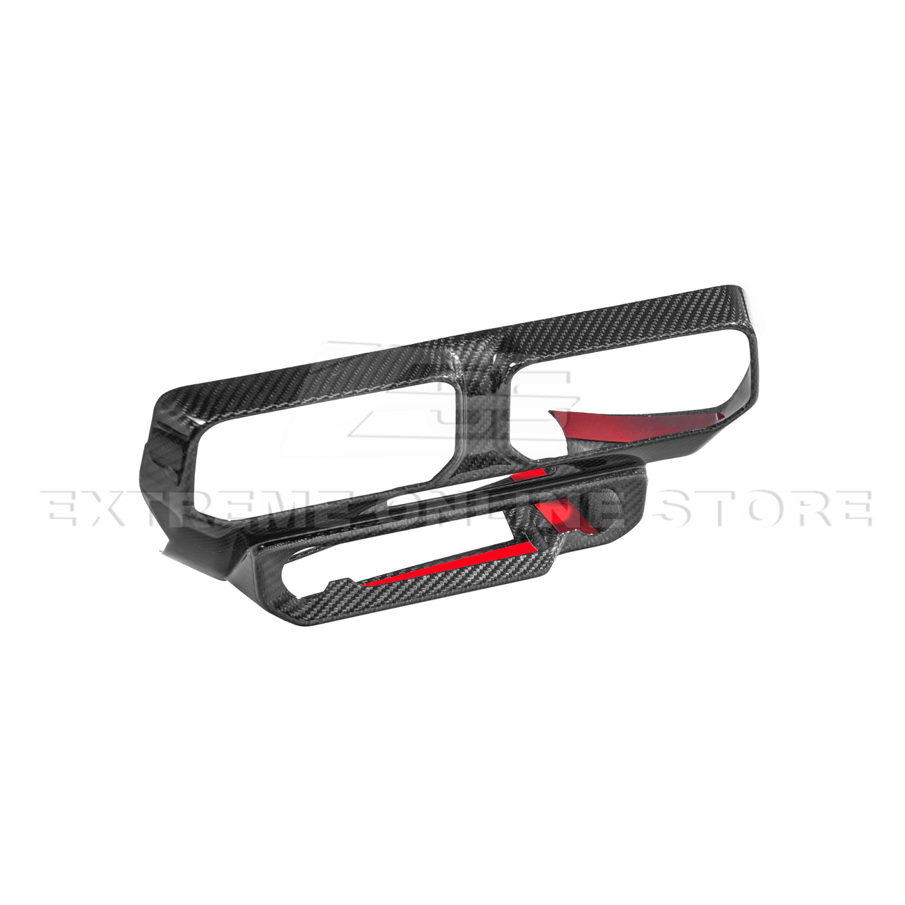 Ford Mustang S650 Factory Style Dry Carbon Fiber Center Console AC Outlet Trim Cover 2024-Up