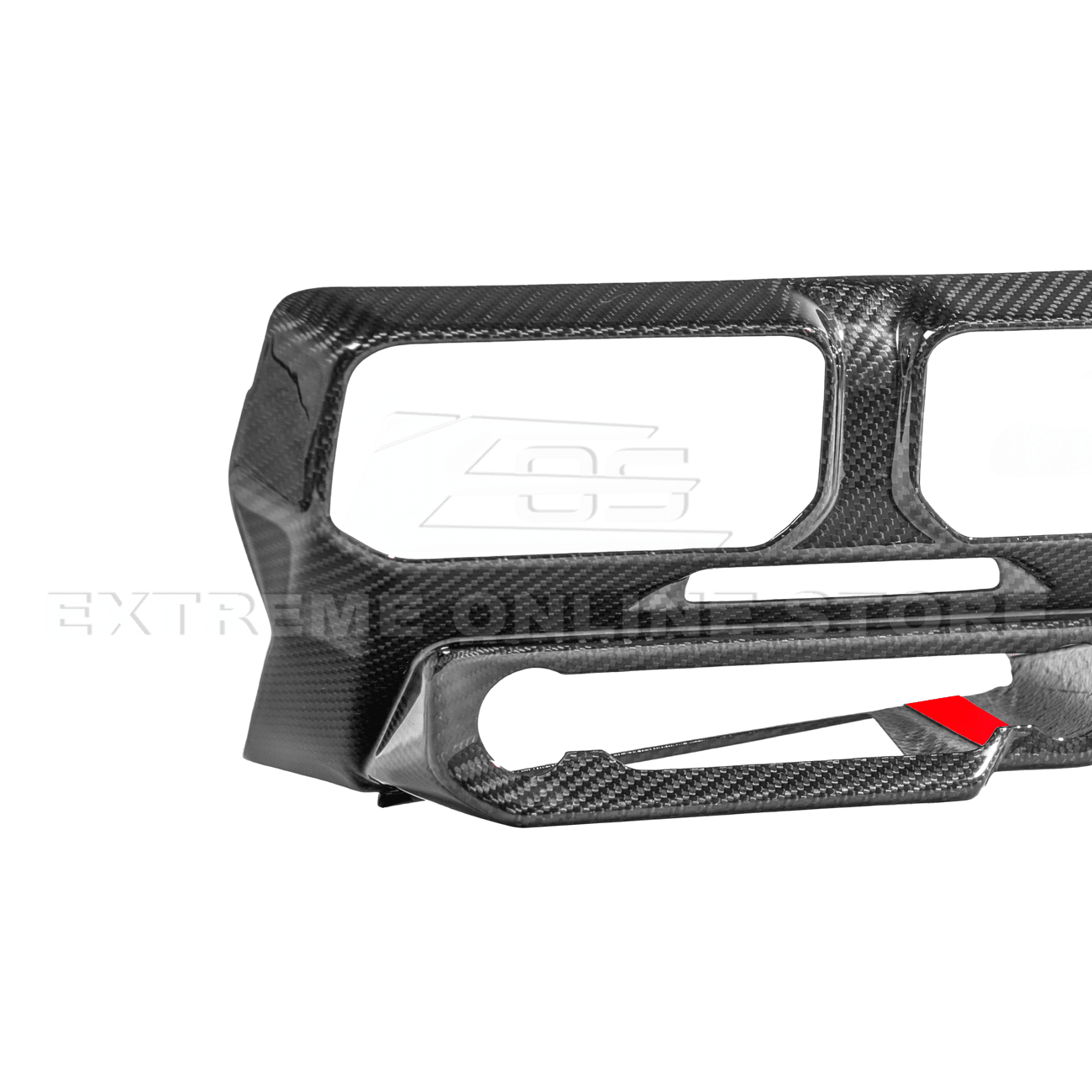 Ford Mustang S650 Factory Style Dry Carbon Fiber Center Console AC Outlet Trim Cover 2024-Up