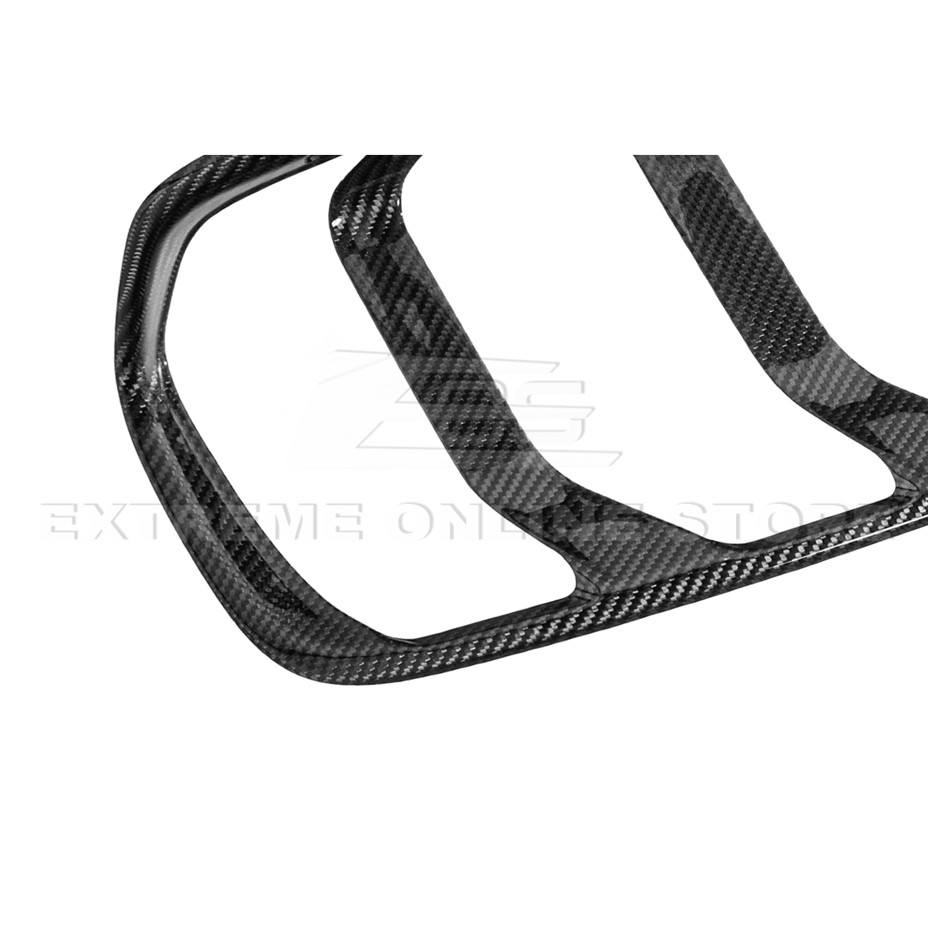 Ford Mustang S550 Factory Style Dry Carbon Fiber Tail Light Trim Bezel Cover Pair 2015-2017