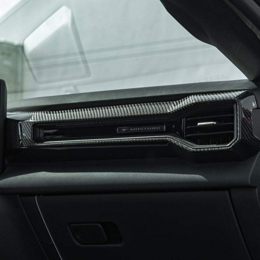 Ford Mustang S650 Dry Carbon Fiber AC Outlet Vent Cover 2024-Up