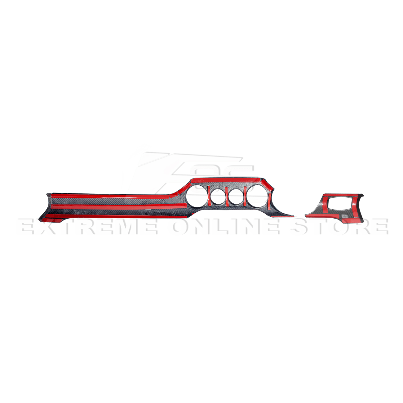 Ford Mustang S550 Dry Carbon Fiber Instrument Dashboard Panel Trim 2015-2023