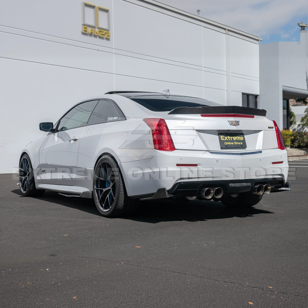 Cadillac ATS-V Coupe Carbon Fiber Rear Trunk Lid Wing Spoiler 2016-2019