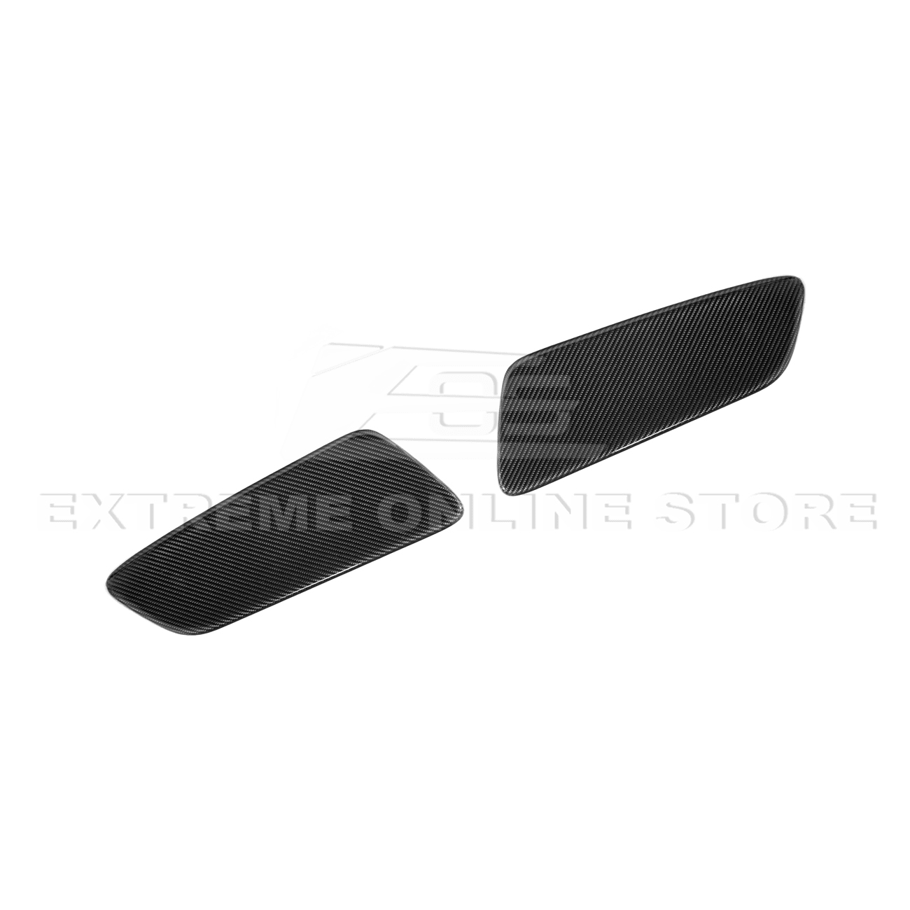 Ford Mustang S550 Factory Style Dry Carbon Fiber Rear Seat Decorative Panel Trim Cover 2015-2023