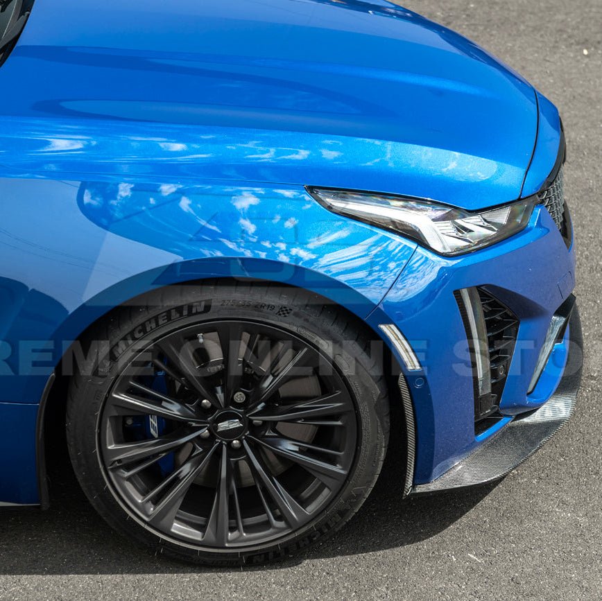 Cadillac CT5-V Blackwing Carbon Fiber Front Splitter Side Wheel Arch 2020-Up