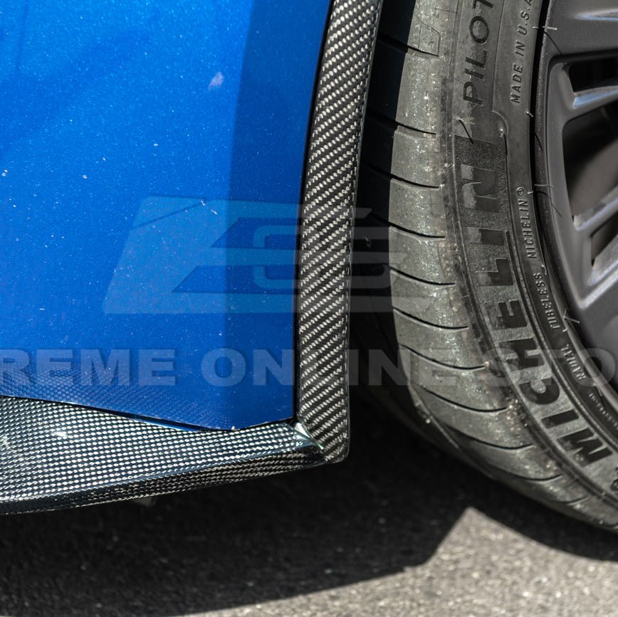 Cadillac CT5-V Blackwing Carbon Fiber Front Splitter Side Wheel Arch 2020-Up