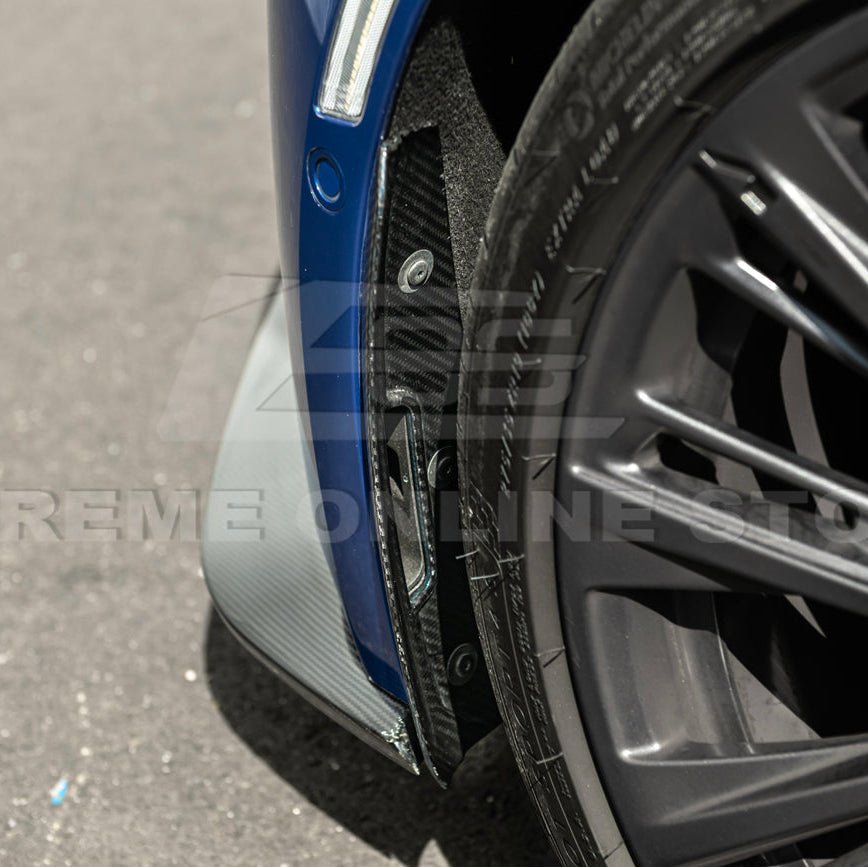 Cadillac CT5-V Blackwing Carbon Fiber Front Splitter Side Wheel Arch 2020-Up