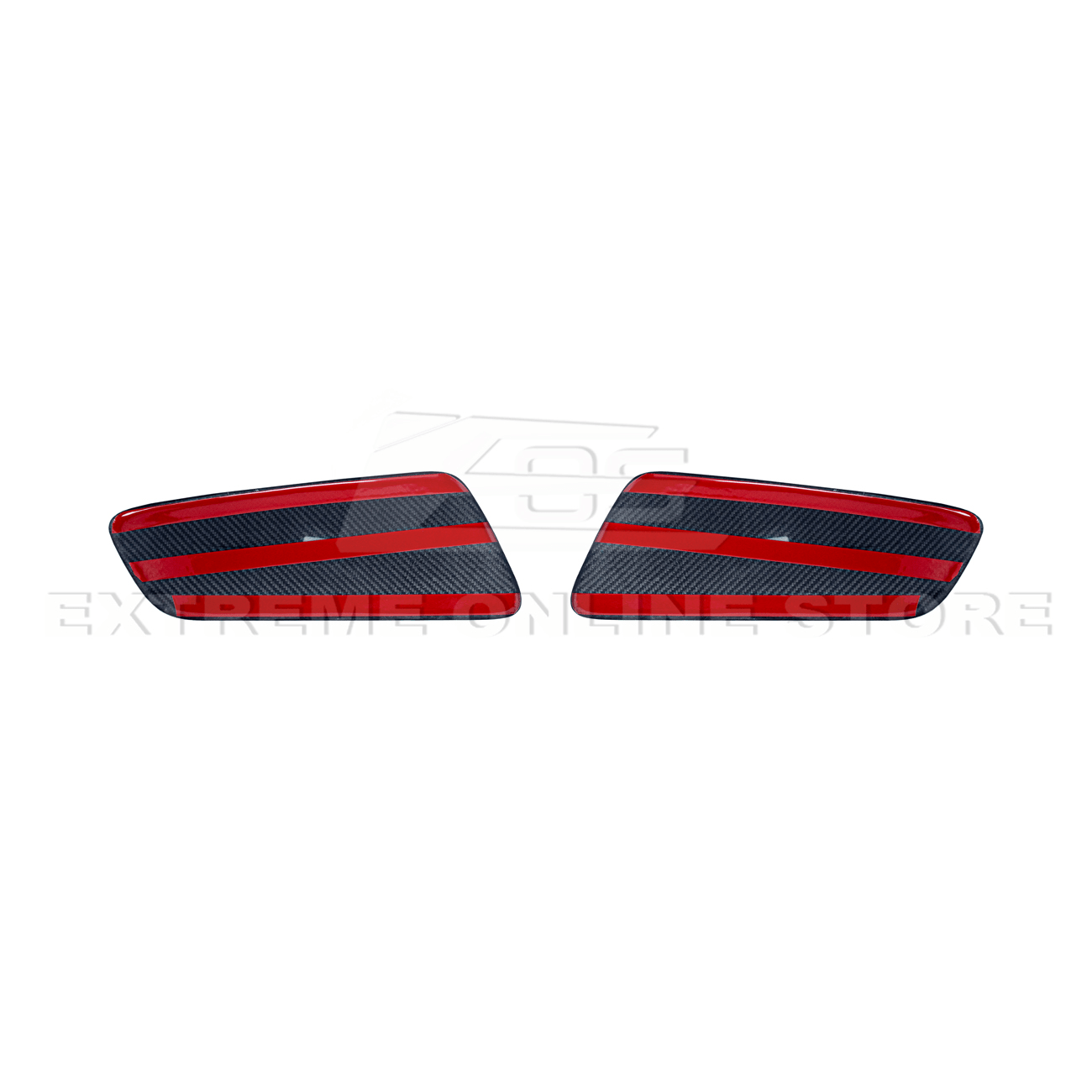 Ford Mustang S550 Factory Style Dry Carbon Fiber Rear Seat Decorative Panel Trim Cover 2015-2023